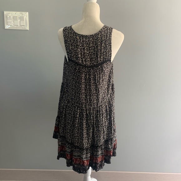 American Eagle Black Loose Boho Dress - Picture 5 of 7